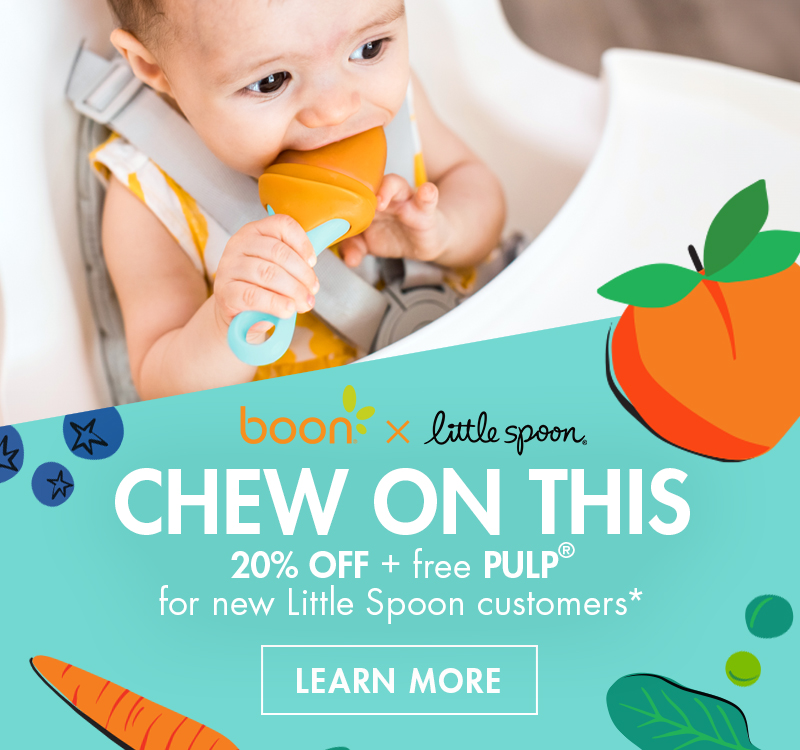 Chew on this. 20% off and free PULP for new Little Spoon Customers. Learn More.