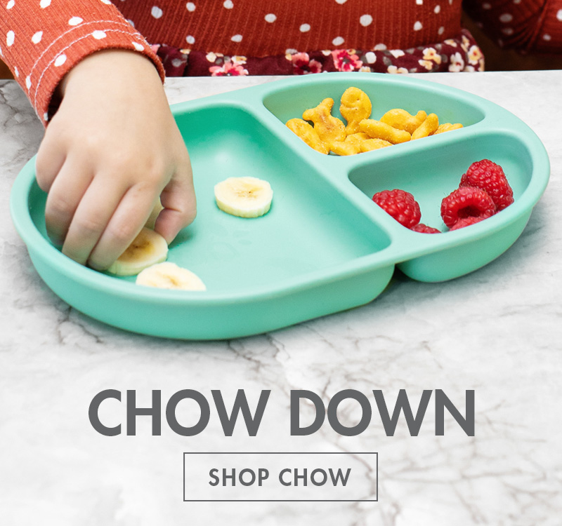 Chow down. Chow divided silicone plate set. Shop Chow.