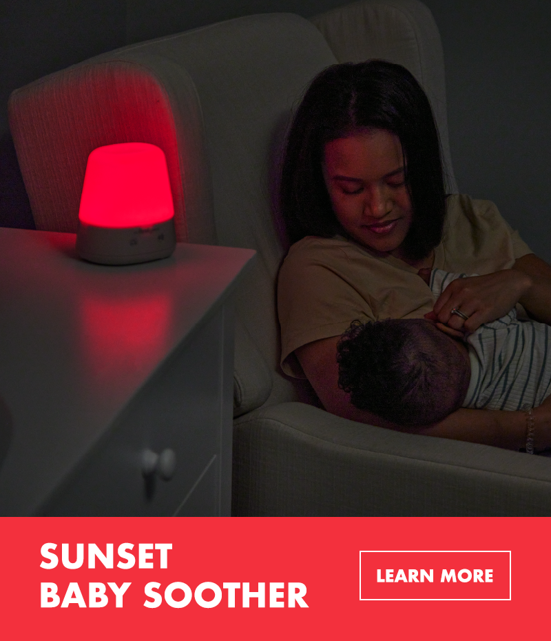 Sunset Baby Soother. Learn More.