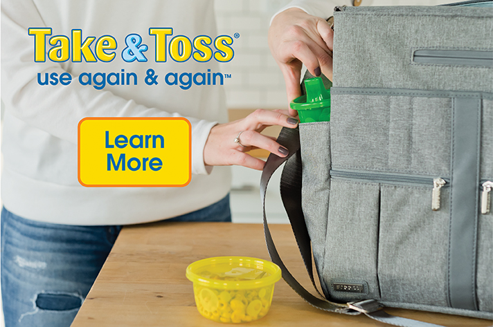 Take & Toss. Use again and again. Learn More.