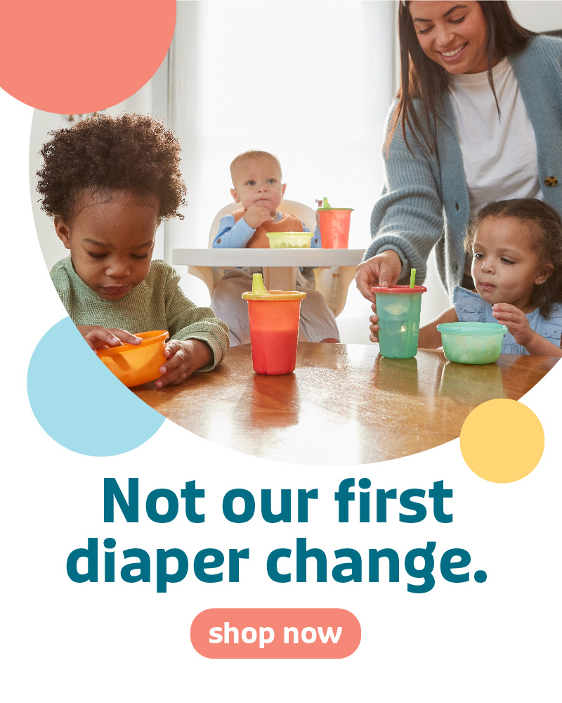 Not our first diaper change. About Us.